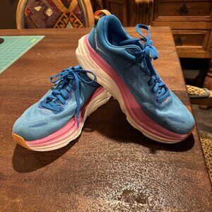 Womens blue hoka Bondi athletic shoes size 8.5